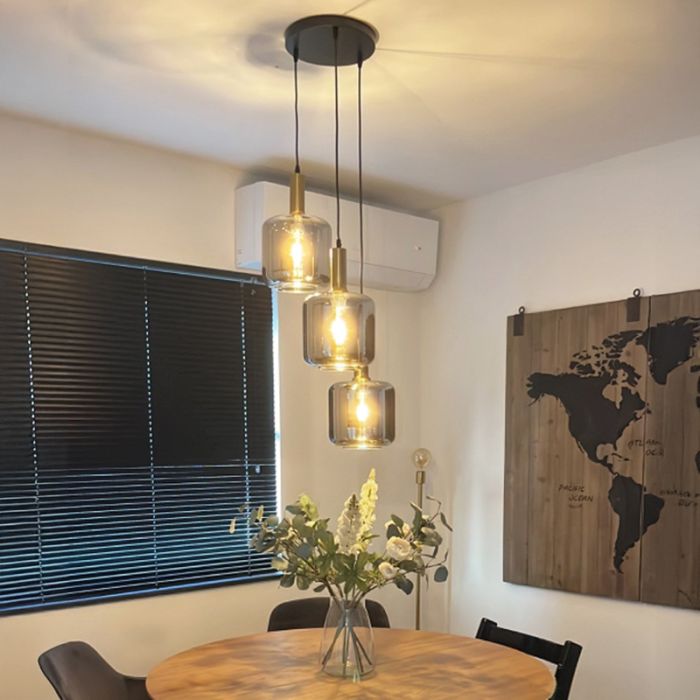 Nowoczesna lampa wisząca szara, Keanu