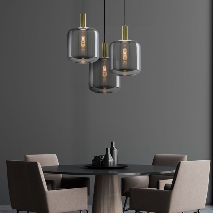 Nowoczesna lampa wisząca szara, Keanu