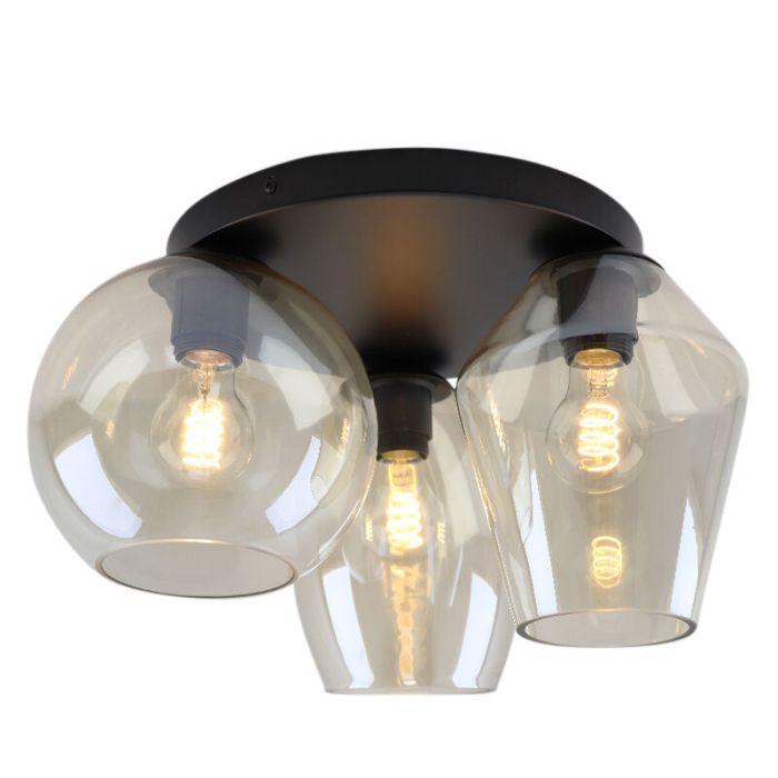 Design lampa sufitowa bursztynowa, Lazaro