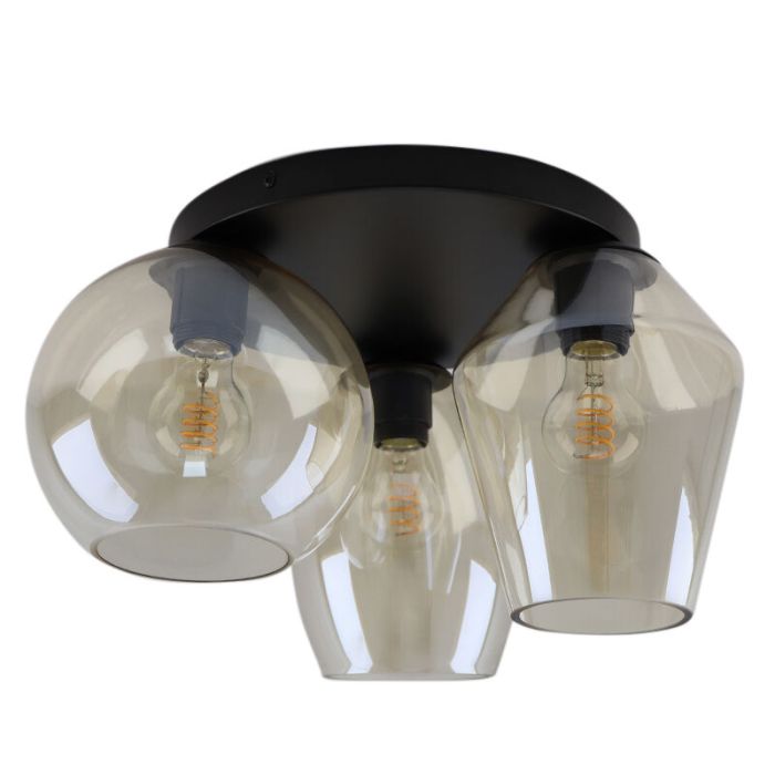 Design lampa sufitowa bursztynowa, Lazaro