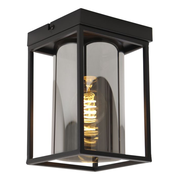 Nowoczesna lampa sufitowa czarna, Jessa