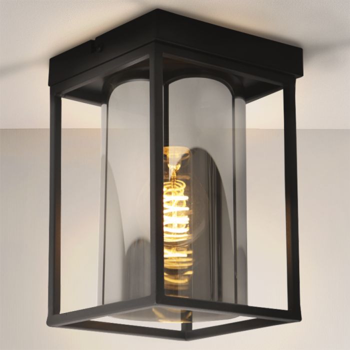 Nowoczesna lampa sufitowa czarna, Jessa