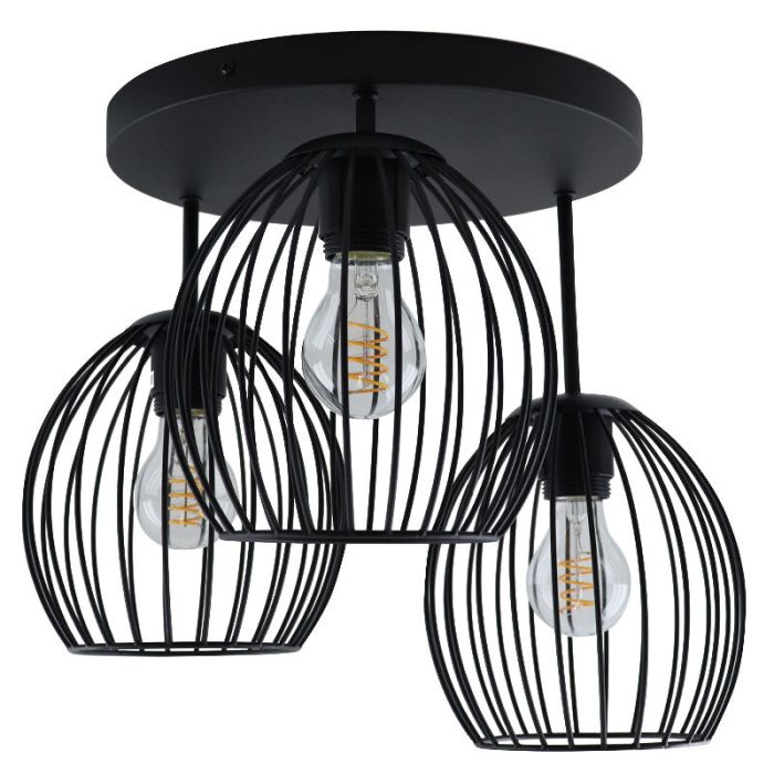 Industrialna lampa sufitowa czarna, Wiro