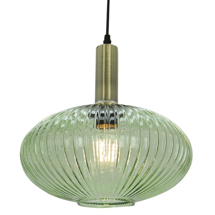 Retro lampa wiszaca zielona, Charlois