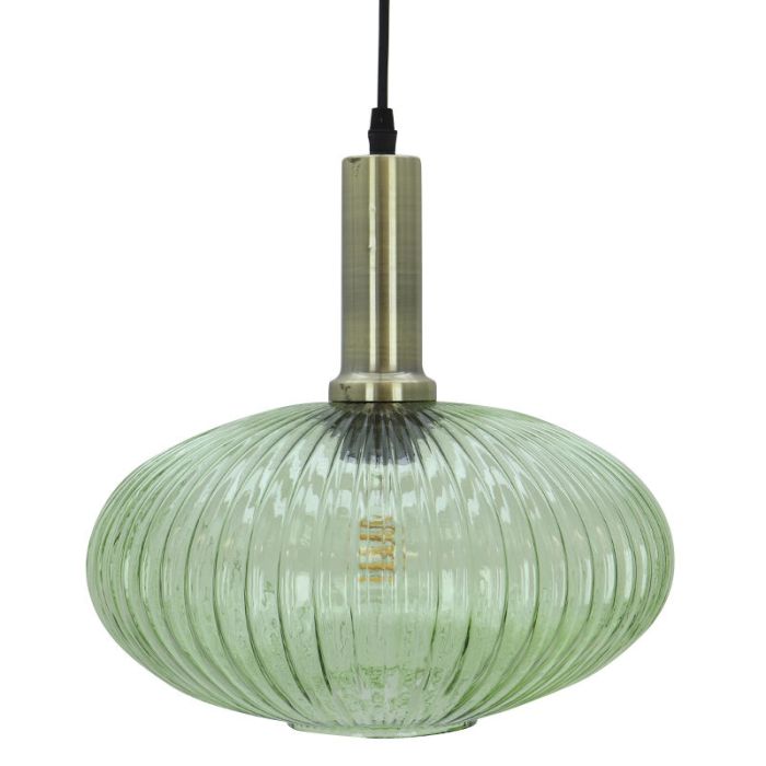 Retro lampa wiszaca zielona, Charlois