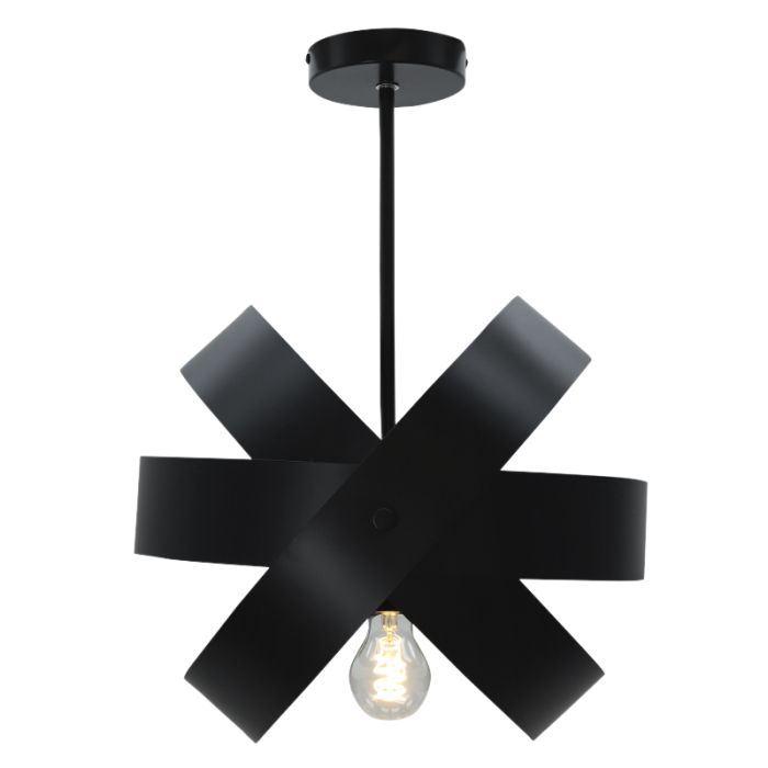 Metalowa lampa sufitowa czarna, Laury