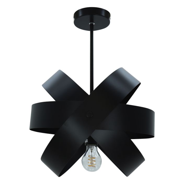 Metalowa lampa sufitowa czarna, Laury