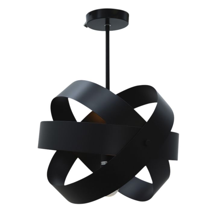 Metalowa lampa sufitowa czarna, Laury