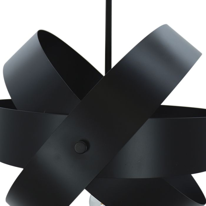 Metalowa lampa sufitowa czarna, Laury