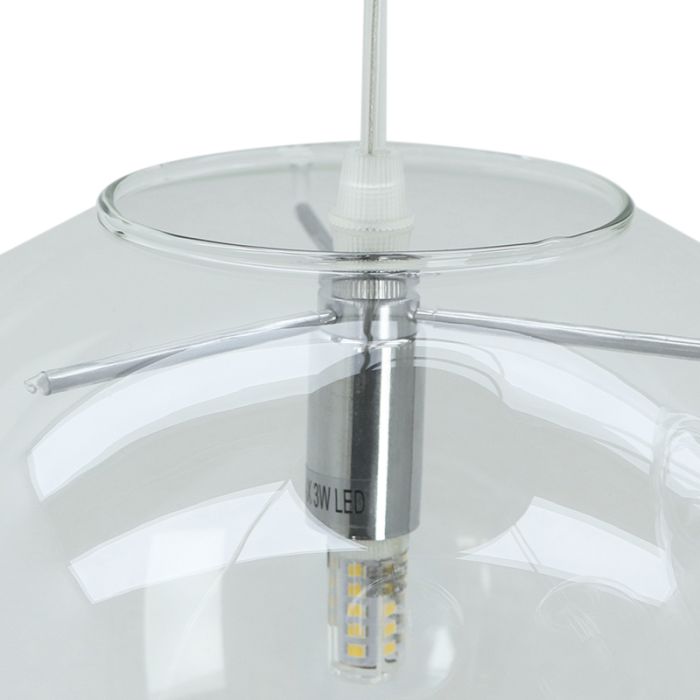 Design lampa wiszaca przezroczysta, Lissa