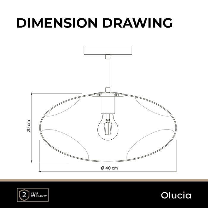 Design lampa sufitowa szara, Evita
