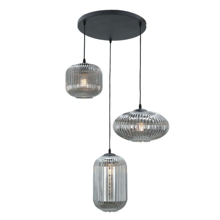 Retro lampa wiszaca szara, Charlois