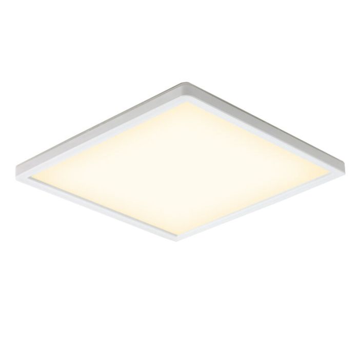 Plastikowy plafon sufitowy biały, Shona, 18W, 3000K LED, ściemniana w 3 krokach