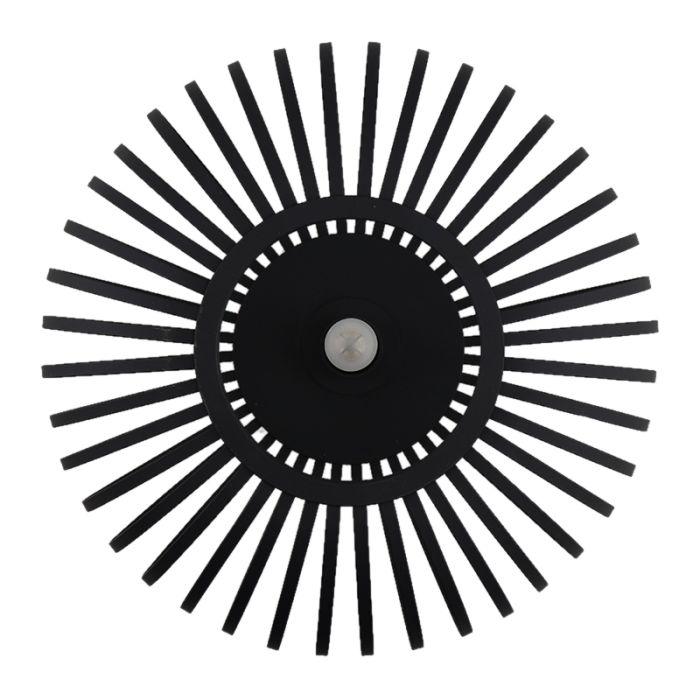 Industrialna lampa łazienkowa sufitowa czarna, Lieve, IP44