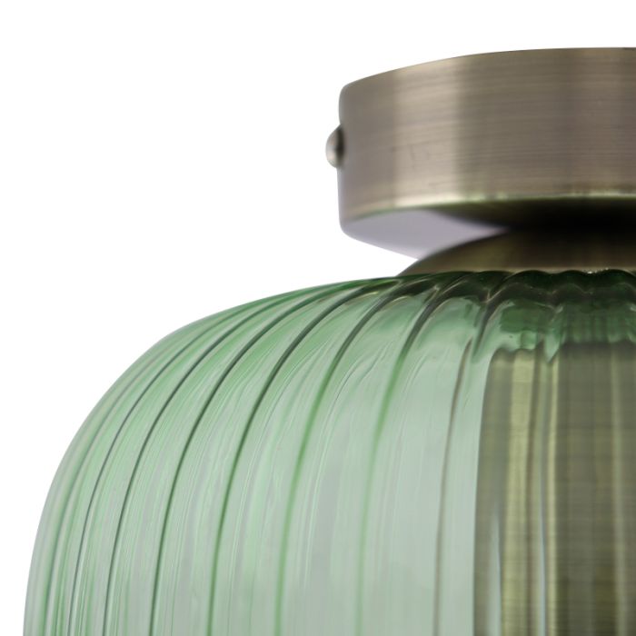 Retro lampa sufitowa zielona, Charlois