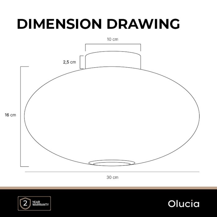 Design plafon sufitowy bursztynowy, Charlois