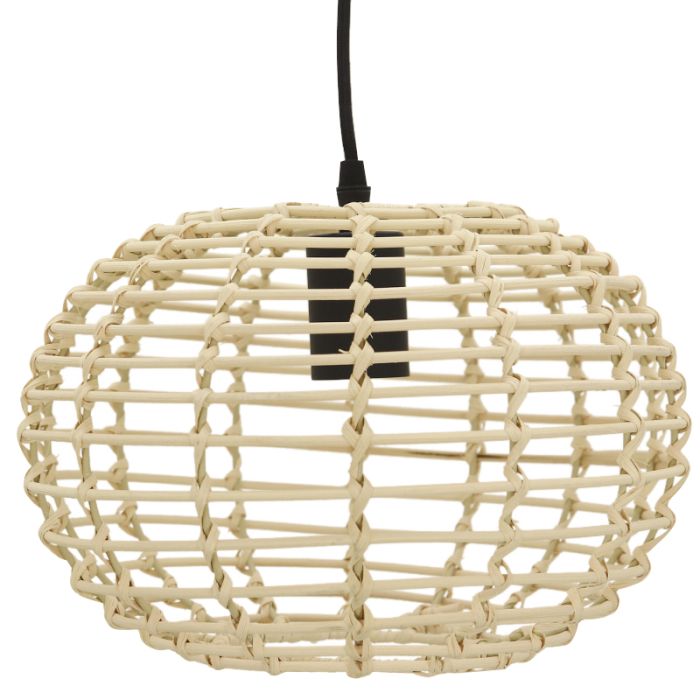 Rattanowa lampa wisząca brązowa, Roza