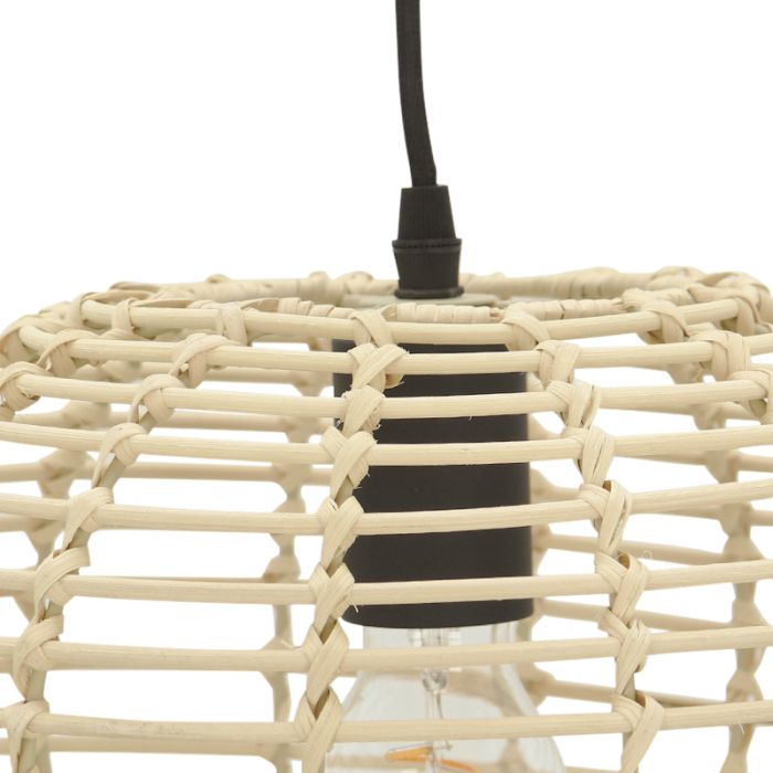 Rattanowa lampa wisząca brązowa, Roza
