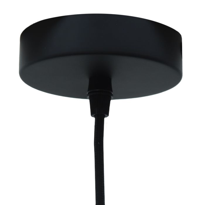 Rattanowa lampa wisząca szara, Roza
