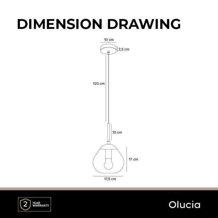 Design lampa wisząca szara, Sedef