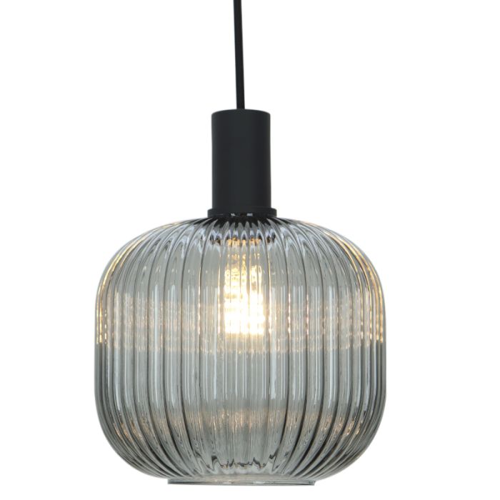 Retro lampa wisząca szara, Charlois