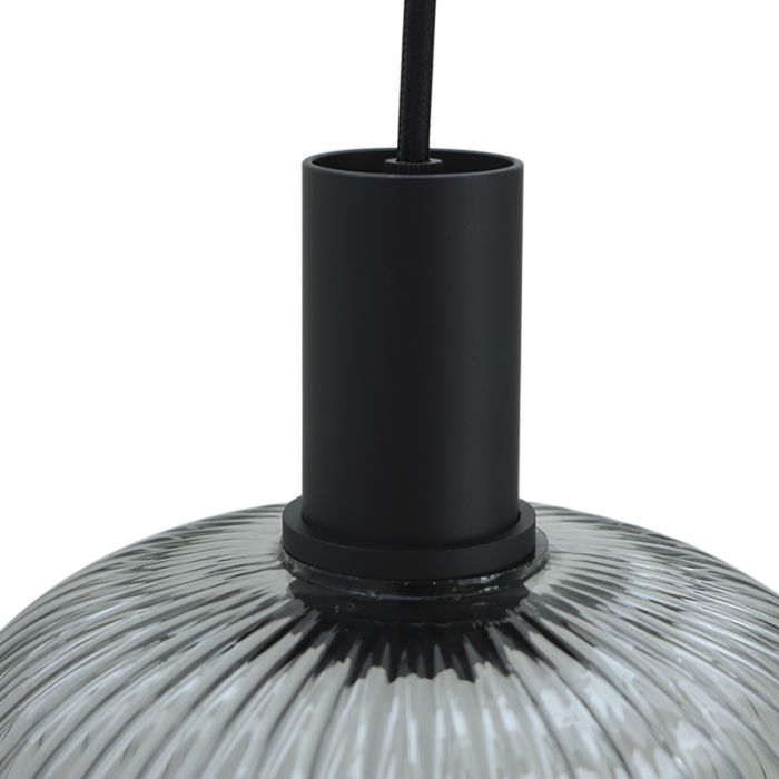 Retro lampa wisząca szara, Charlois