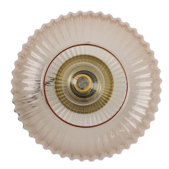 Retro lampa stołowa różowa, Charlois, z przełącznik