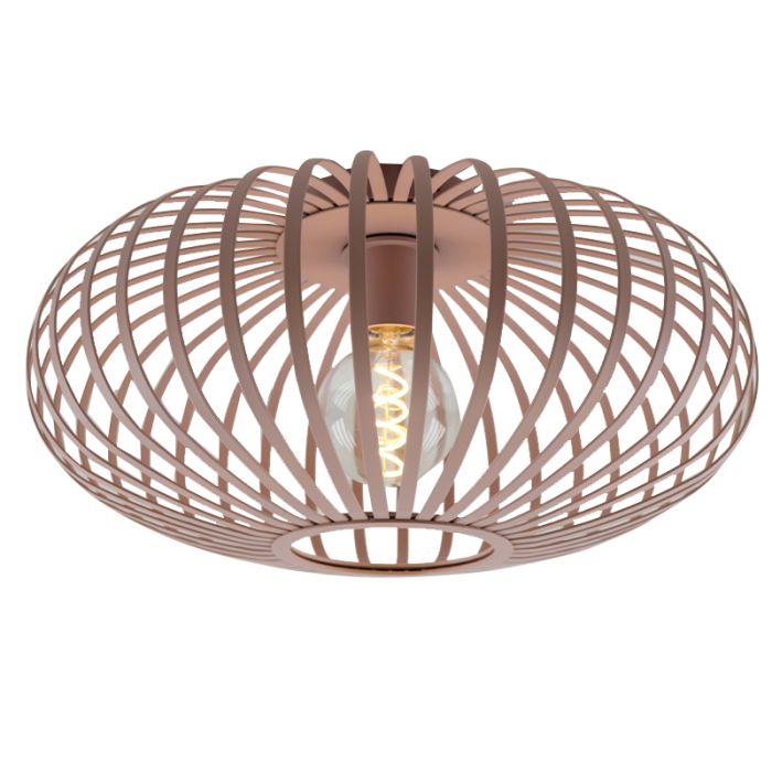 Industrialna lampa sufitowa różowa, Lieve