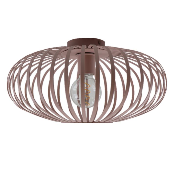 Industrialna lampa sufitowa różowa, Lieve
