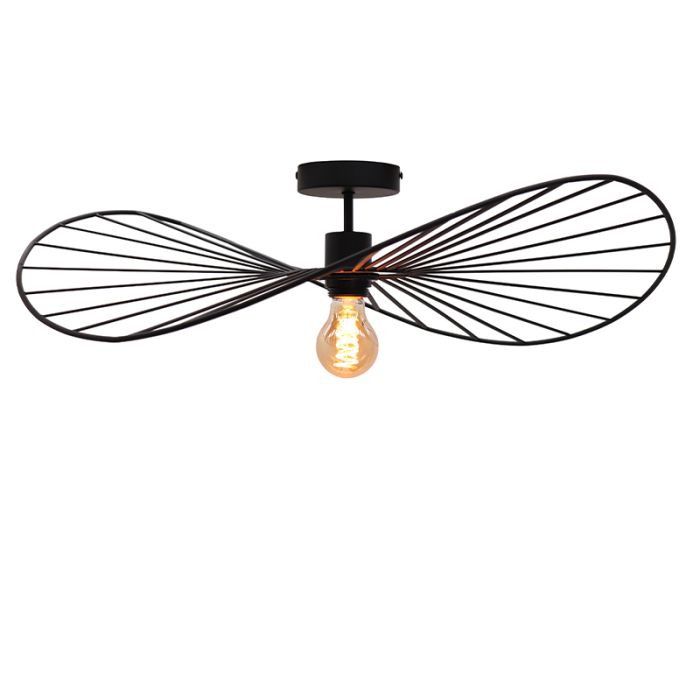 Nowoczesna lampa sufitowa czarna, Jolinda