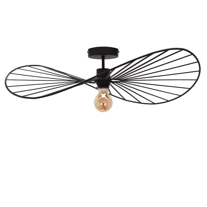 Nowoczesna lampa sufitowa czarna, Jolinda