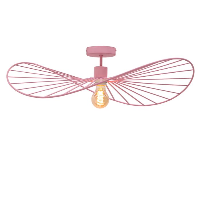 Nowoczesna lampa sufitowa różowa, Jolinda