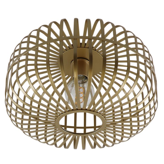 Industrialna lampa sufitowa złota, Tobi
