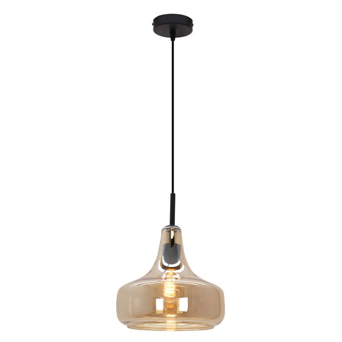 Nowoczesna lampa wisząca bursztynowa, Yael