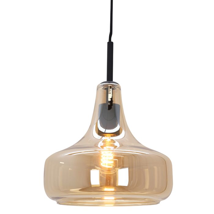 Nowoczesna lampa wisząca bursztynowa, Yael