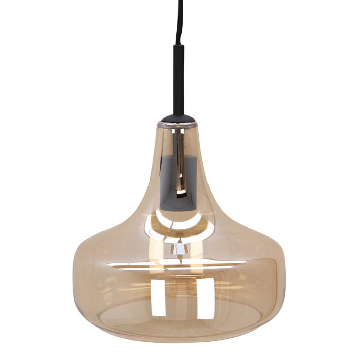 Nowoczesna lampa wisząca bursztynowa, Yael