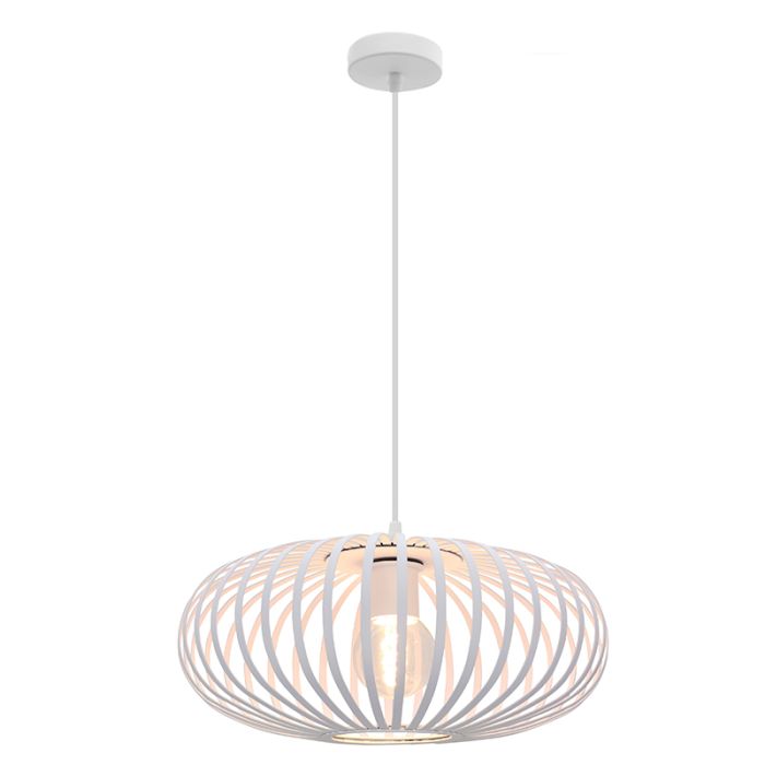 Industrialna lampa wisząca biała, Lieve