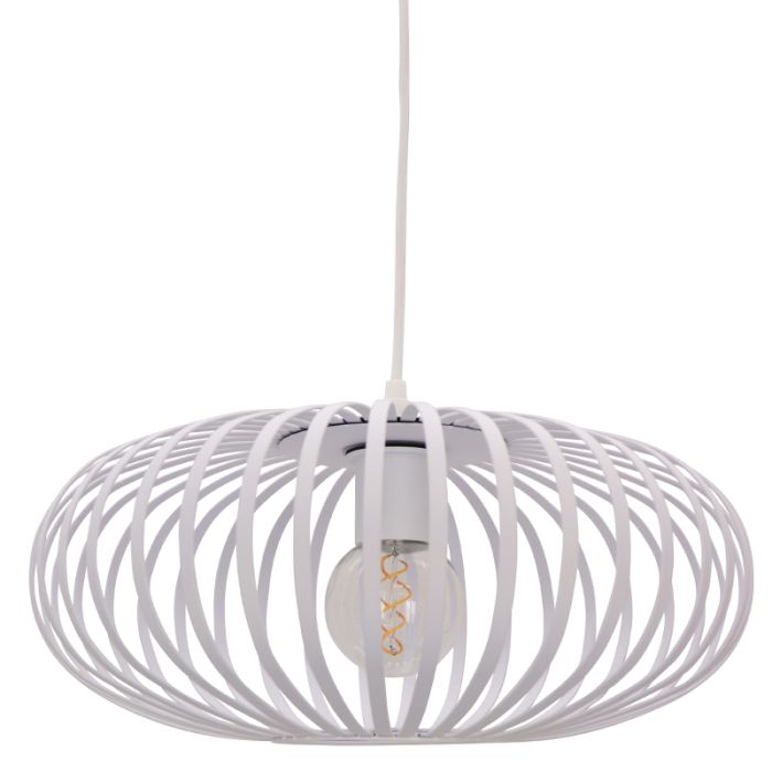 Industrialna lampa wisząca biała, Lieve
