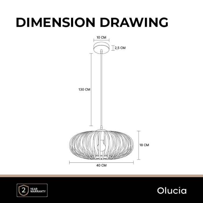 Industrialna lampa wisząca biała, Lieve