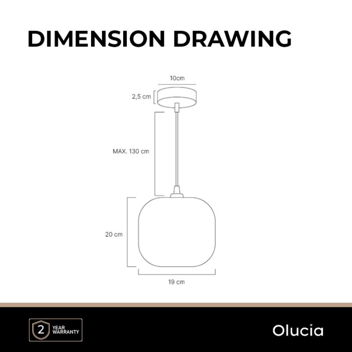 Design lampa wisząca zielona, Charlois