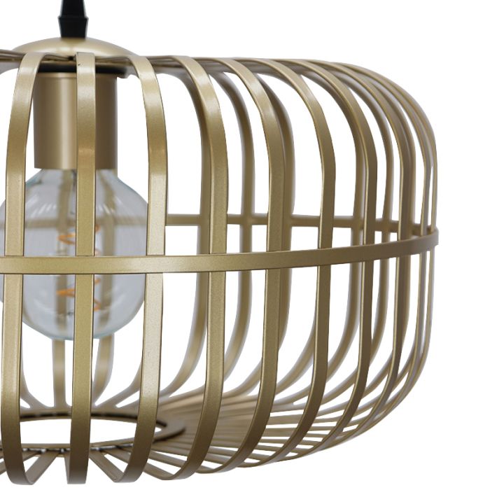 Industrialna lampa wisząca złota, Tobi