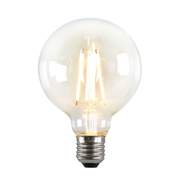 Olucia żarówka LED E27 ściemnialna George, G95, 4W, 2700K