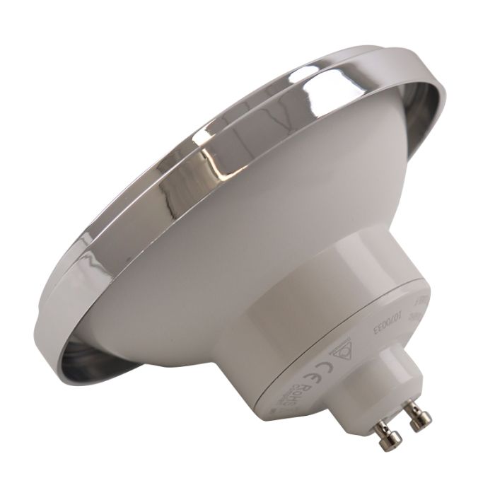 Olucia żarówka LED GU10 (AR111) ściemnialna Clint, 6W, dim to warm
