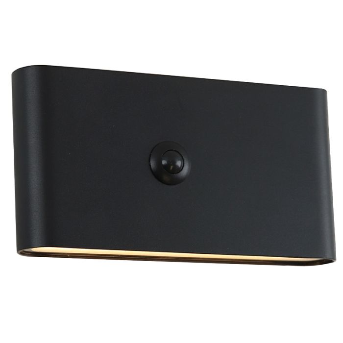 Nowoczesny kinkiet akumulatorowy czarny, Rodigo, 1W, 3000K LED, IP44
