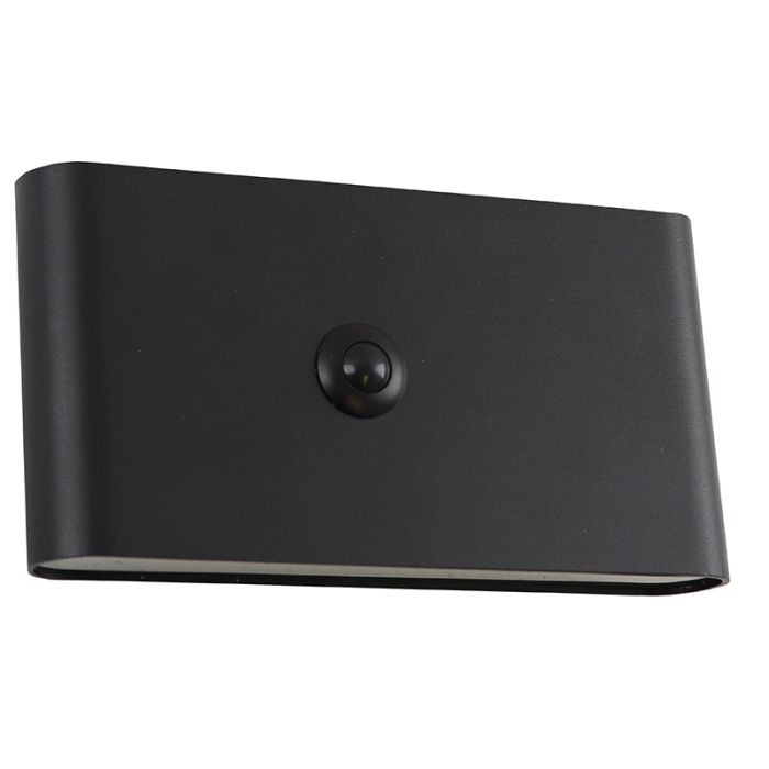 Nowoczesny kinkiet akumulatorowy czarny, Rodigo, 1W, 3000K LED, IP44