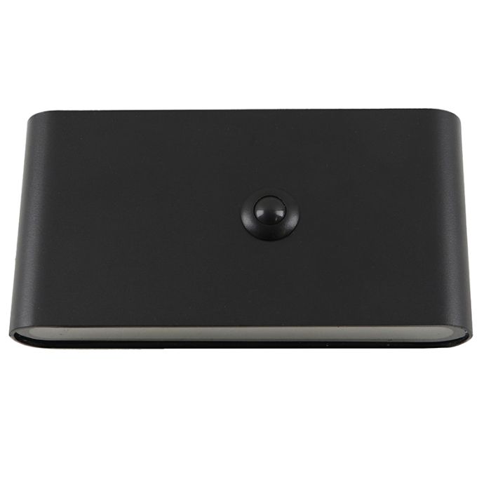 Nowoczesny kinkiet akumulatorowy czarny, Rodigo, 1W, 3000K LED, IP44