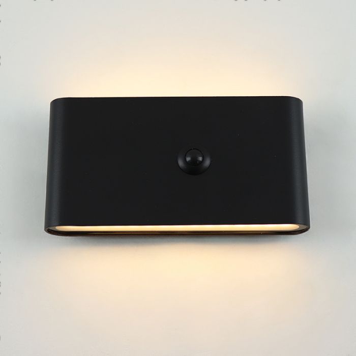 Nowoczesny kinkiet akumulatorowy czarny, Rodigo, 1W, 3000K LED, IP44