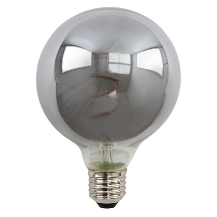 Ściemnialna żarówka LED Olucia E27, Tuelo, G95, 4w, przydymione szkło, 2200k