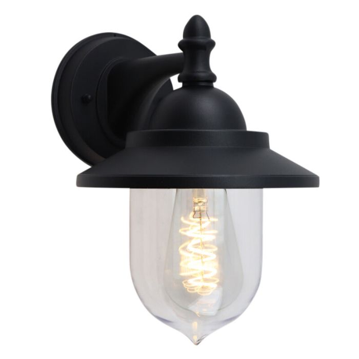 Klasyczna lampa zewnętrzna czarna, Tariq, IP44