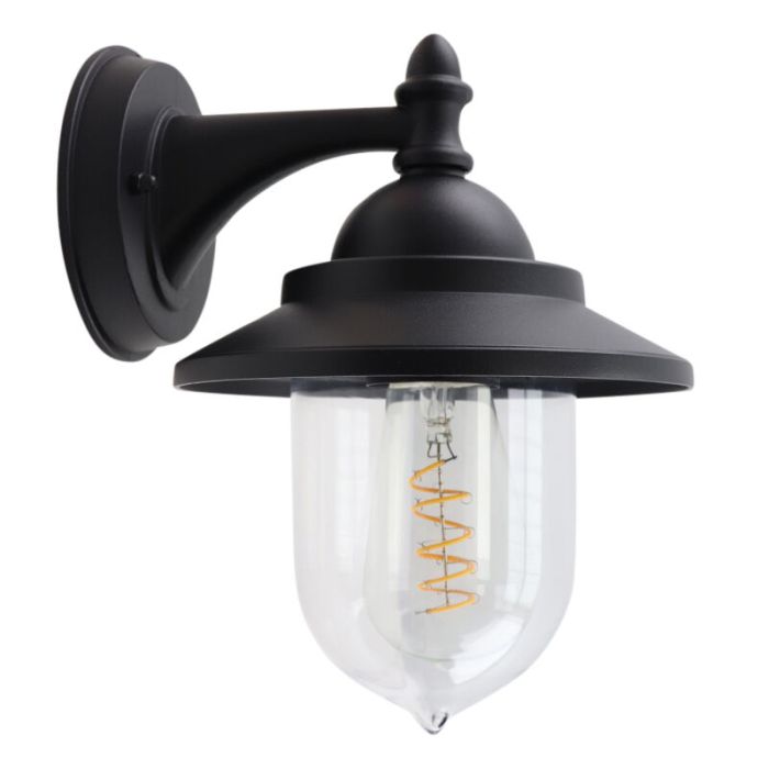 Klasyczna lampa zewnętrzna czarna, Tariq, IP44